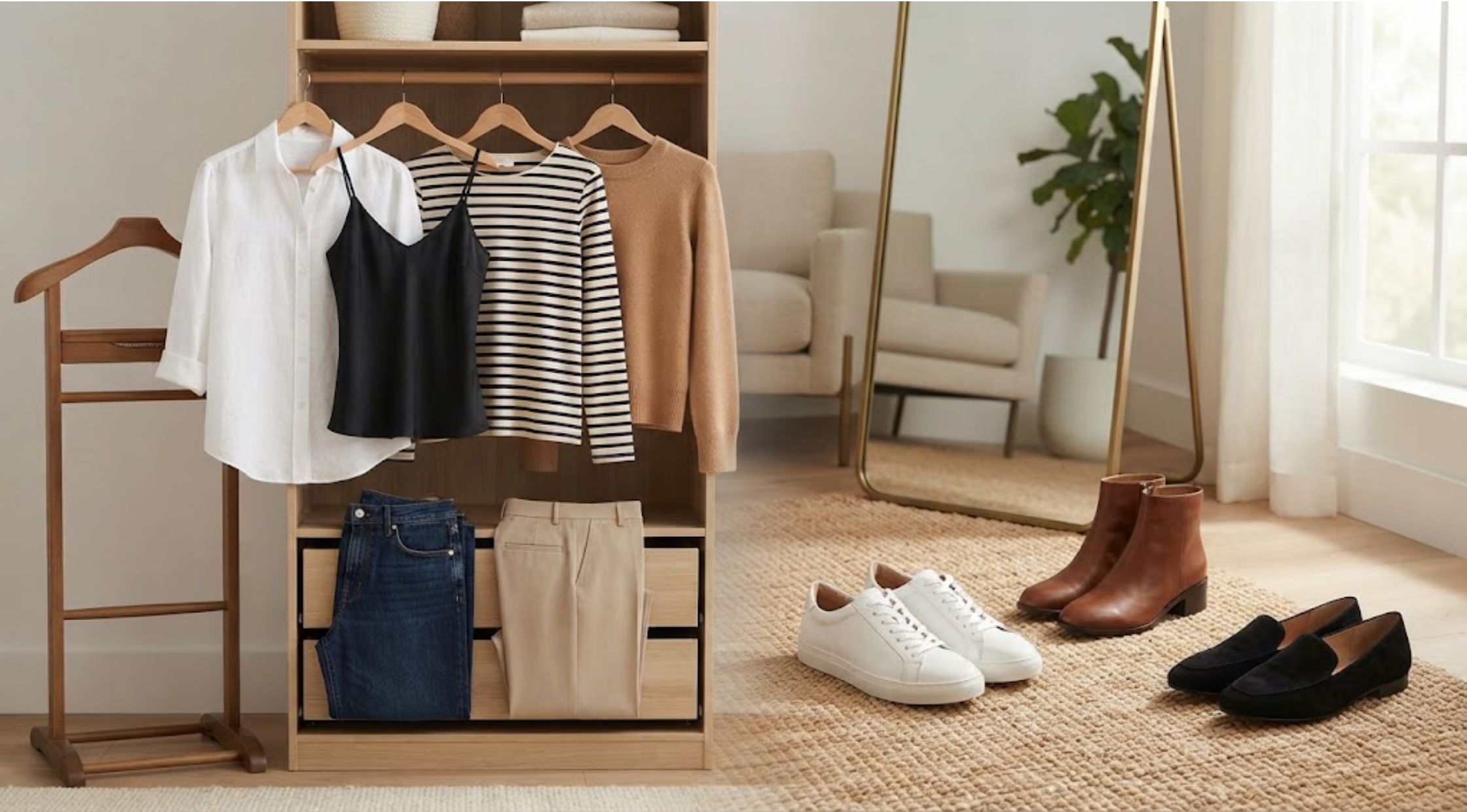 How to Build an Easy, Stylish Wardrobe With the Right Tops and Shoes