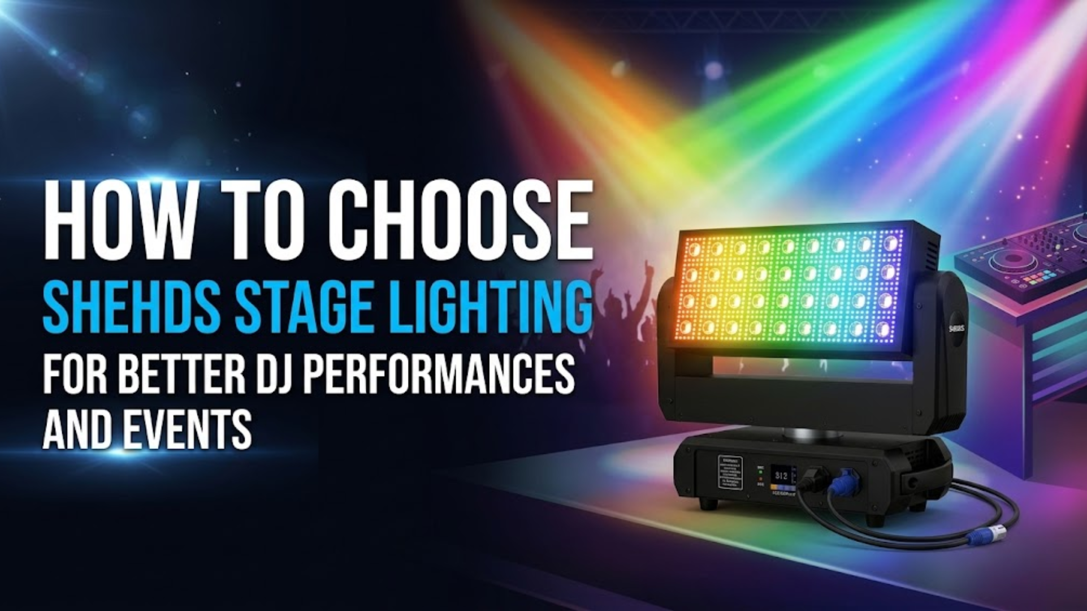 Shehds Stage Lighting for DJ performances, concerts, and events