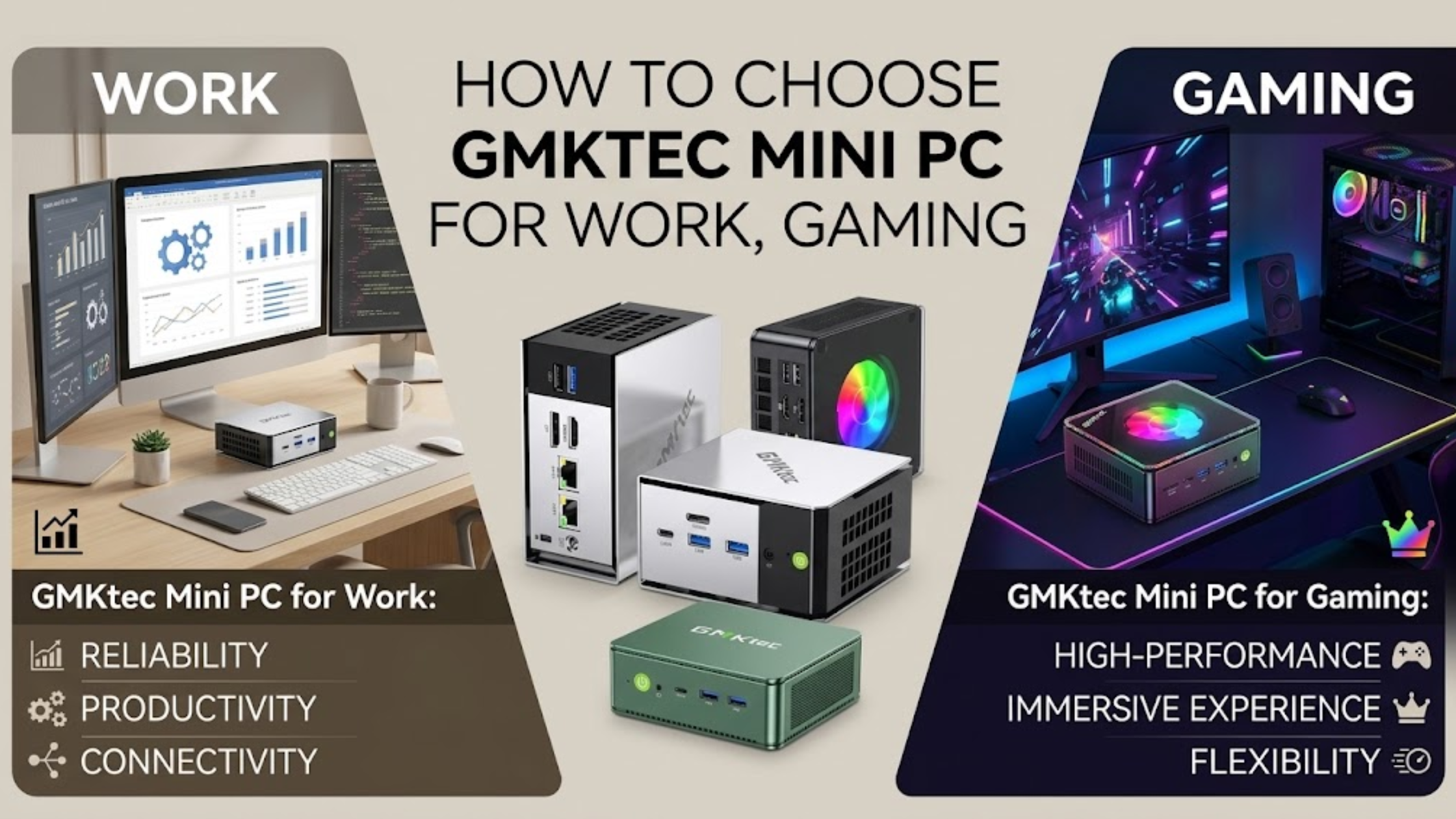 GMKtec Mini PC for work, gaming, and everyday productivity